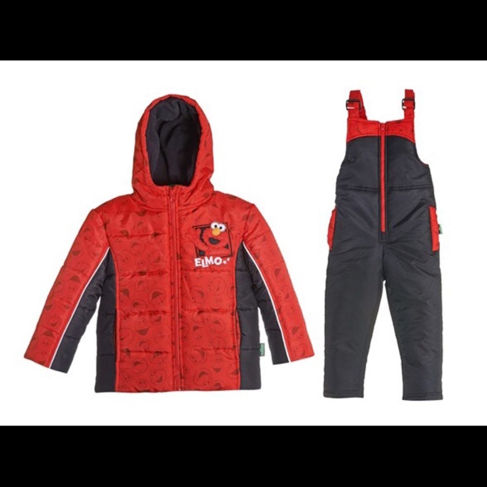 Sesame Street Elmo snow suit in size 2T. BNWT